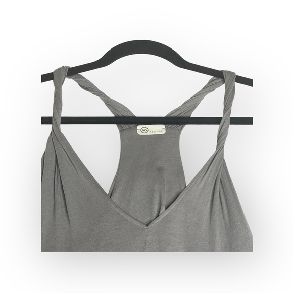 new AG Jeans Adriano Goldschmied 𖦹 Twisted Strap Trapeze Tank 𖦹 Gunmetal 𖦹 M - Picture 4 of 16